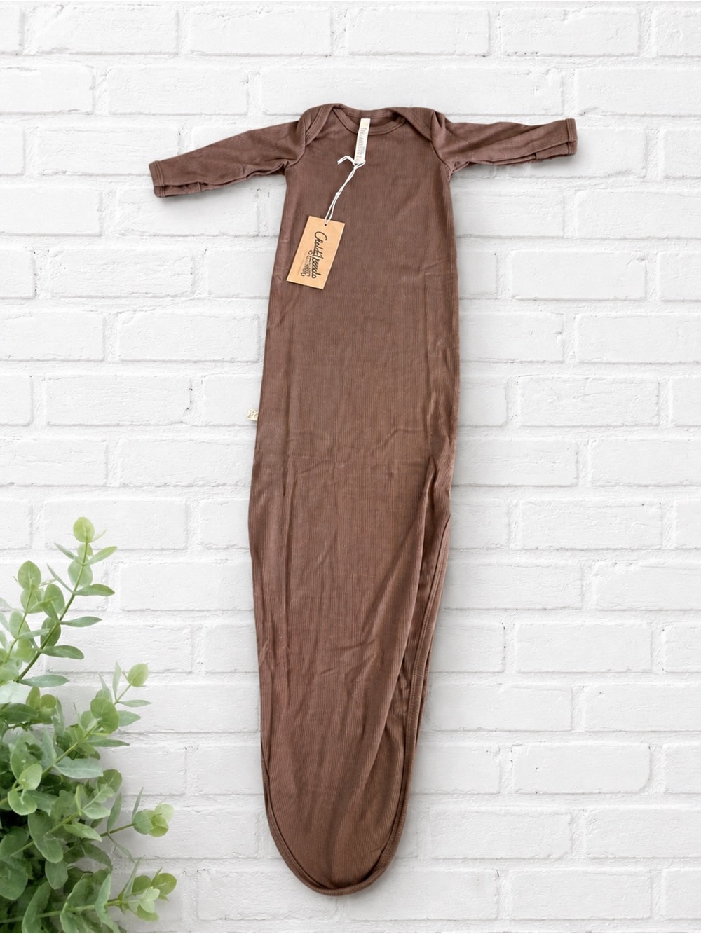 Childhoods Clothing Ribbed Knotted Gown 3-6M